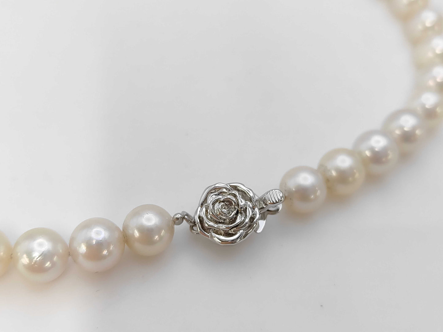 Akoya Pearl Diameter Approx. 7.0-7.5mm SV 32.2g Necklace 