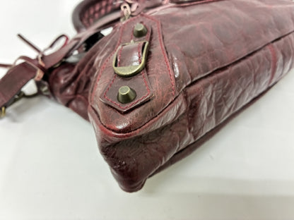 BALENCIAGA The First Leather/Purple Tobag