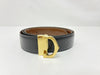 Cartier Belt Leather/Black GP Waist Approx. 78-88cm Belt
