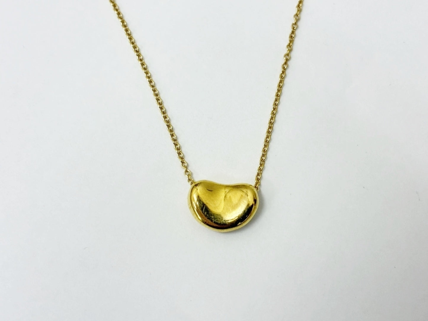 Tiffany&Co. Bean YG 750 4.6g Necklace 