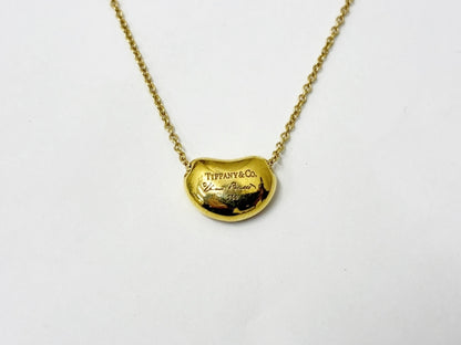Tiffany&Co. Bean YG 750 4.6g Necklace 