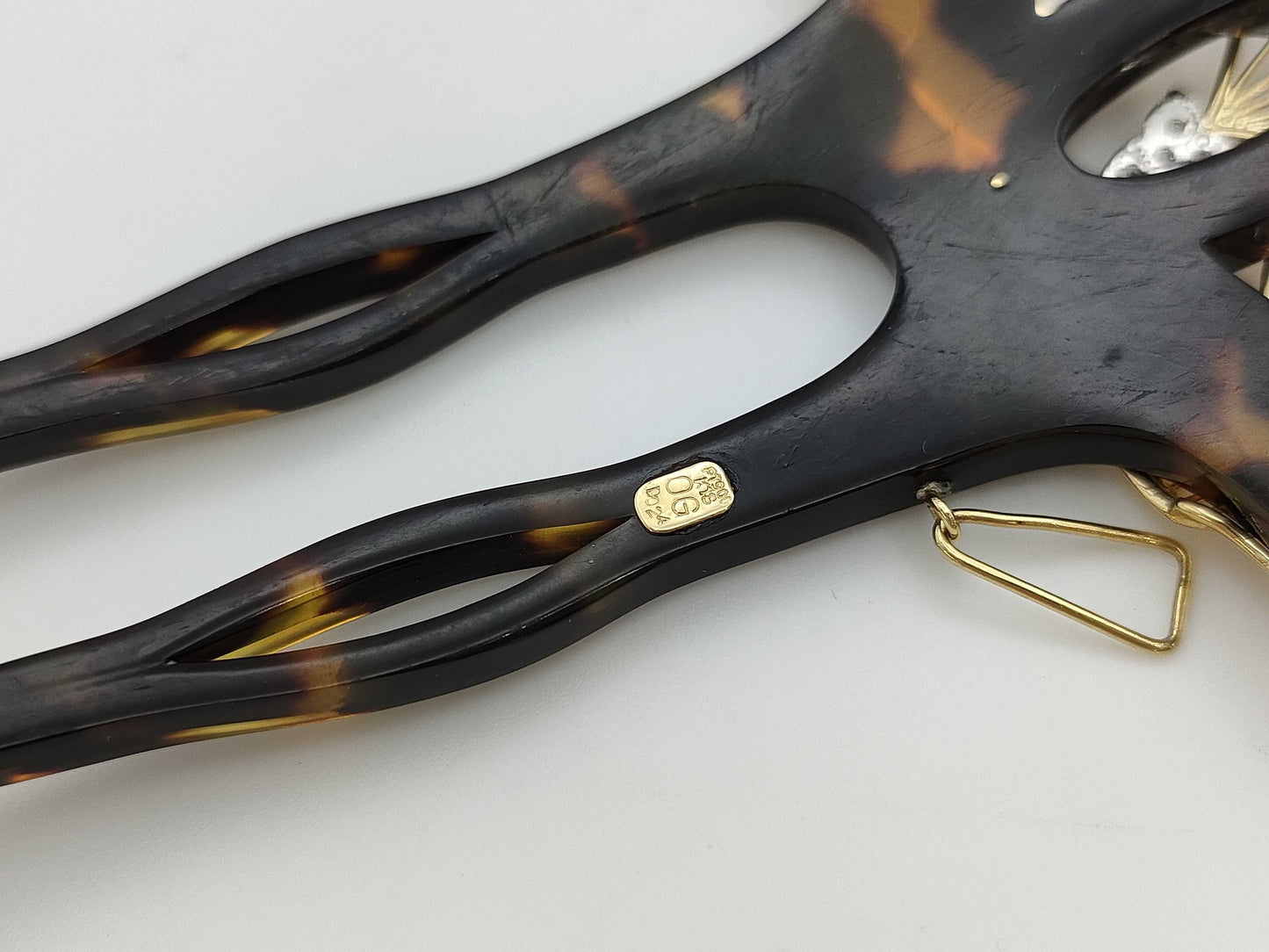 Kazuo Ogawa Kanzashi Tortoiseshell D0.24ct K18/Pt900 18.6g Hair Accessory 