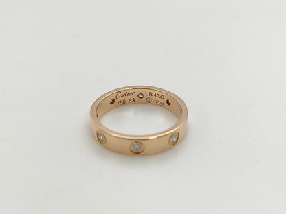 Cartier Mini Love #53 Full Diamond PG 750 4.1g Ring 