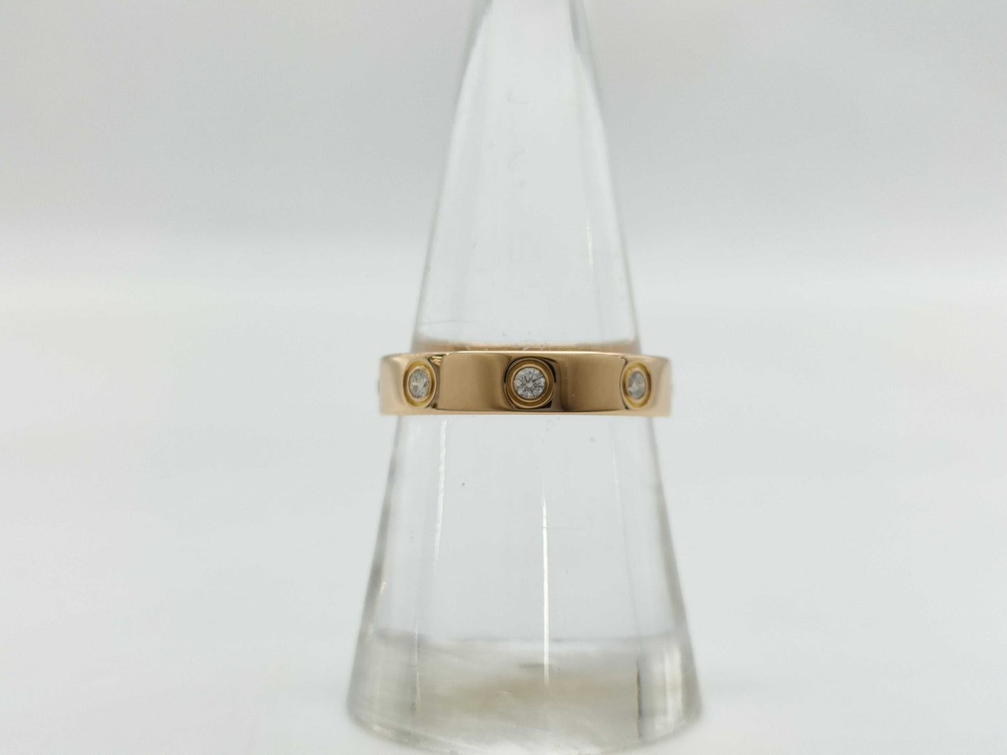 Cartier Mini Love #53 Full Diamond PG 750 4.1g Ring 