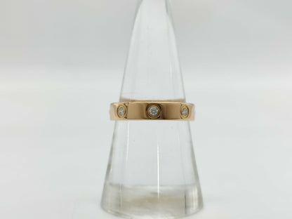 Cartier Mini Love #53 Full Diamond PG 750 4.1g Ring 