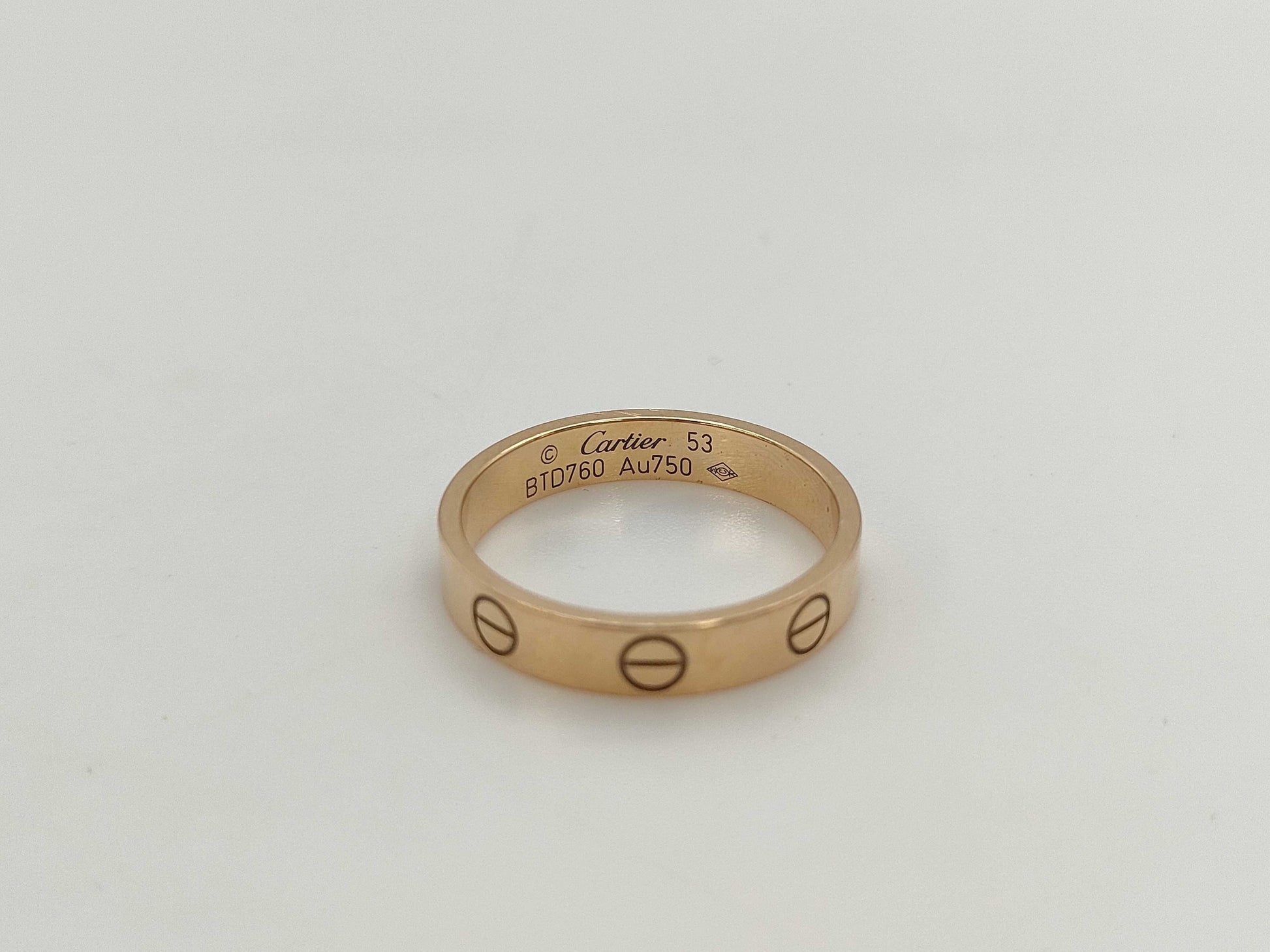 Cartier Mini Love #53 Au750 3.3g Ring 