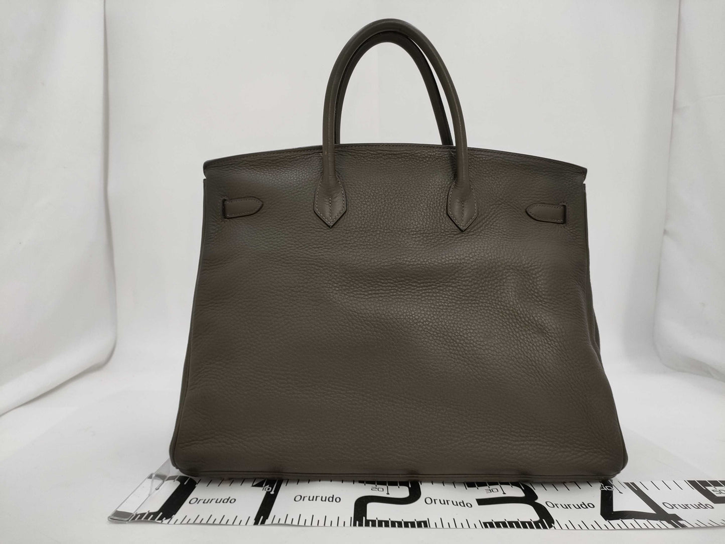 HERMES Birkin 40 Tryon Veil Silver Fittings □F Tote Bag