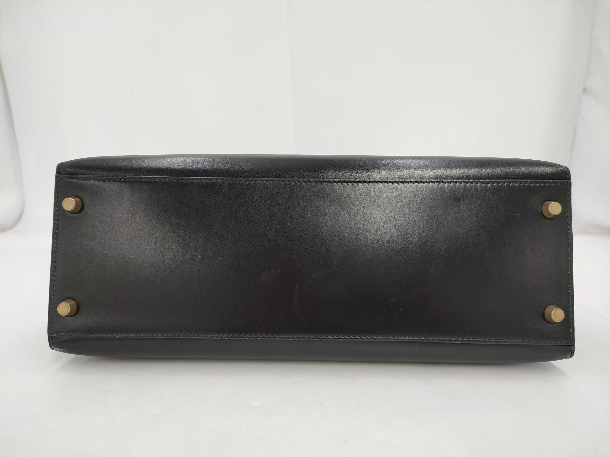 HERMES Hermes Kelly 32 Serie Black Gold Hardware 〇X Handbag