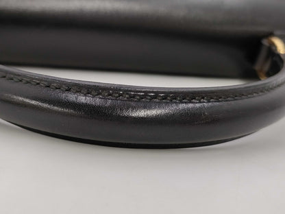 HERMES Hermes Kelly 32 Serie Black Gold Hardware 〇X Handbag