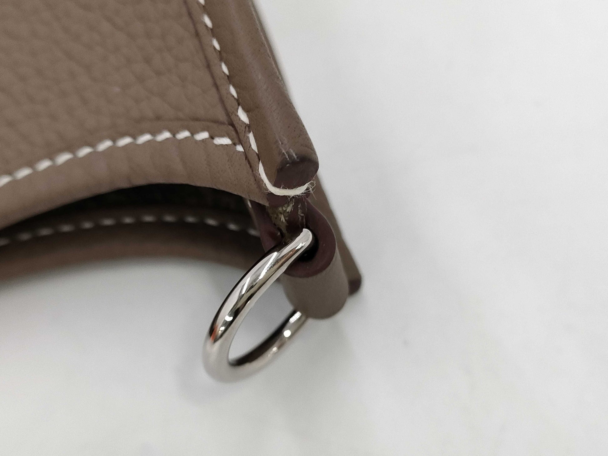 HERMES Evelyn TPM Etoup Silver Fittings K-Engraved Shoulder Bag