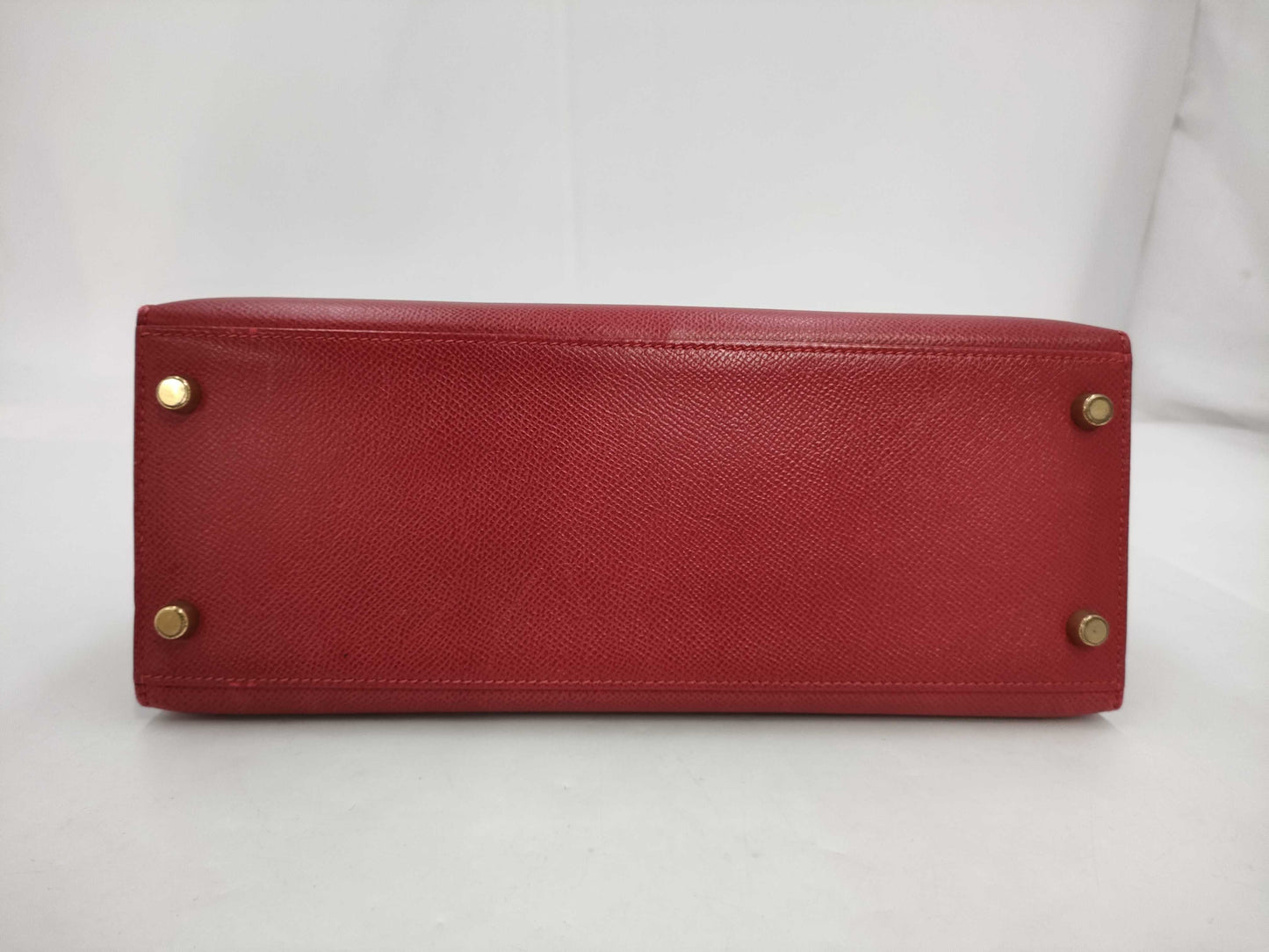 HERMES Kelly 28 Serie Rouge Gold Hardware 〇W Handbag
