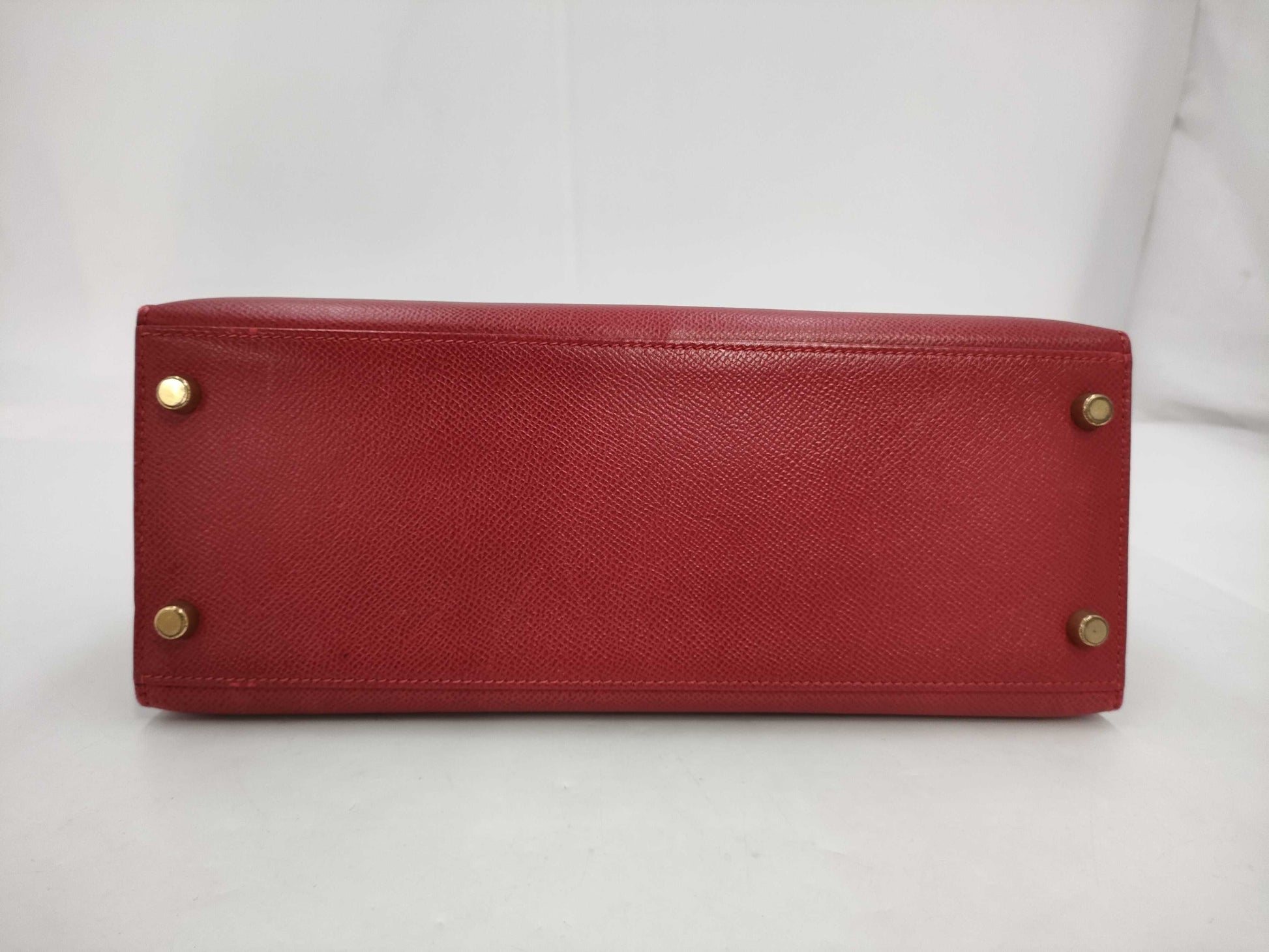 HERMES Kelly 28 Serie Rouge Gold Hardware 〇W Handbag