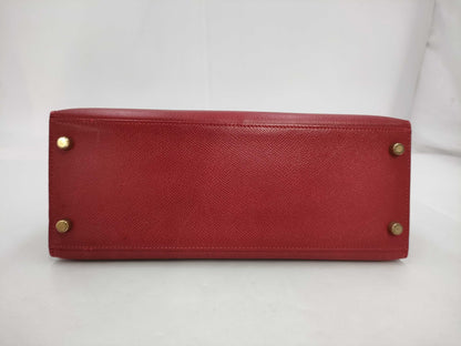 HERMES Kelly 28 Serie Rouge Gold Hardware 〇W Handbag
