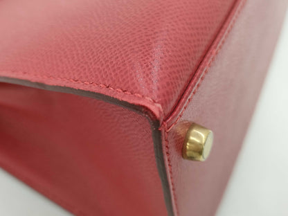 HERMES Kelly 28 Serie Rouge Gold Hardware 〇W Handbag