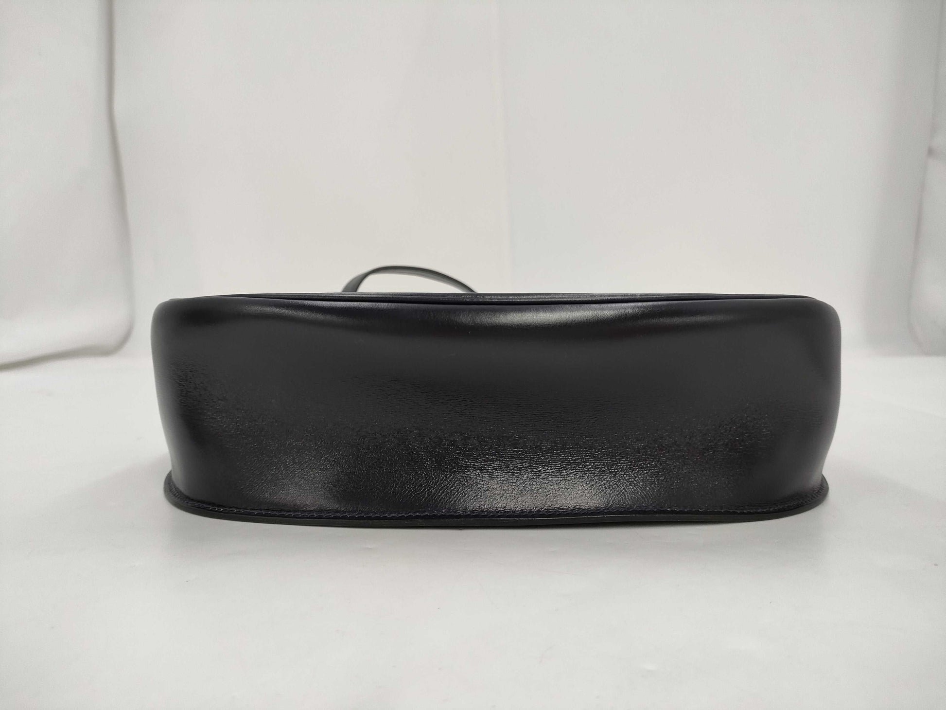 HERMES Baldo Golf Box Calf Navy Gold Fittings 〇B Shoulder Bag Shoulder Bag