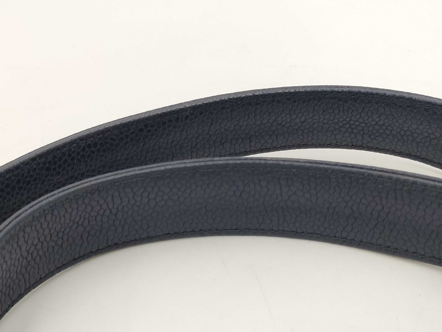 CHANEL Matasse Caviar Skin Chain Tote Bag Navy Gold Fittings 2nd Series Tote Bag