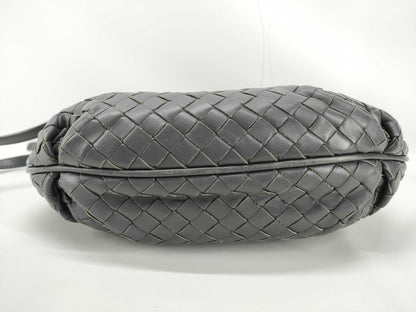 BOTTEGA VENETA Intrecciato Shoulder Bag, Gray, 25cm