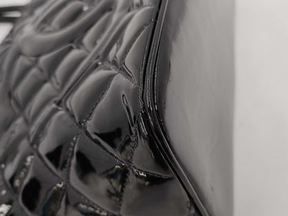 CHANEL Reprint Tote Patent Black 7th Series Tote Bag