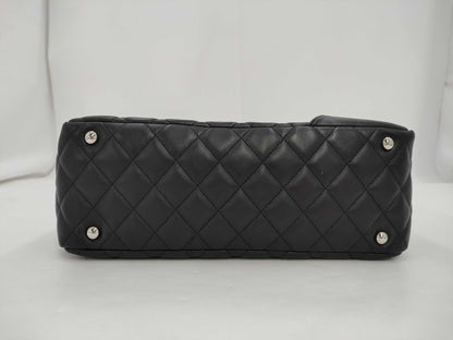 CHANEL Cambon Line Bowling Bag Black x White 10th Series Tote Bag