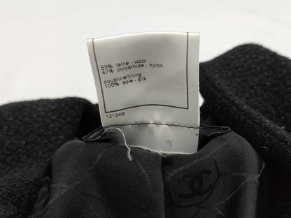 CHANEL 01A Lame Tweed Coat Coat