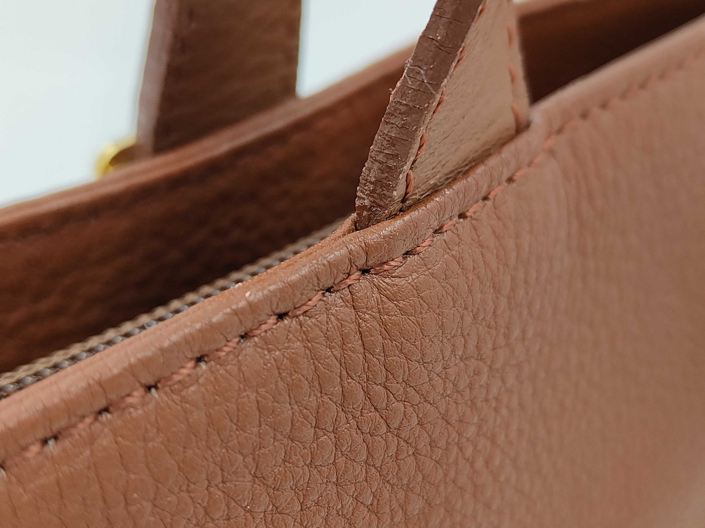 Burberrys Leather Handbag Tote Bag