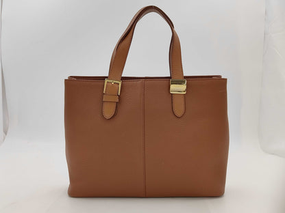 Burberrys Leather Handbag Tote Bag