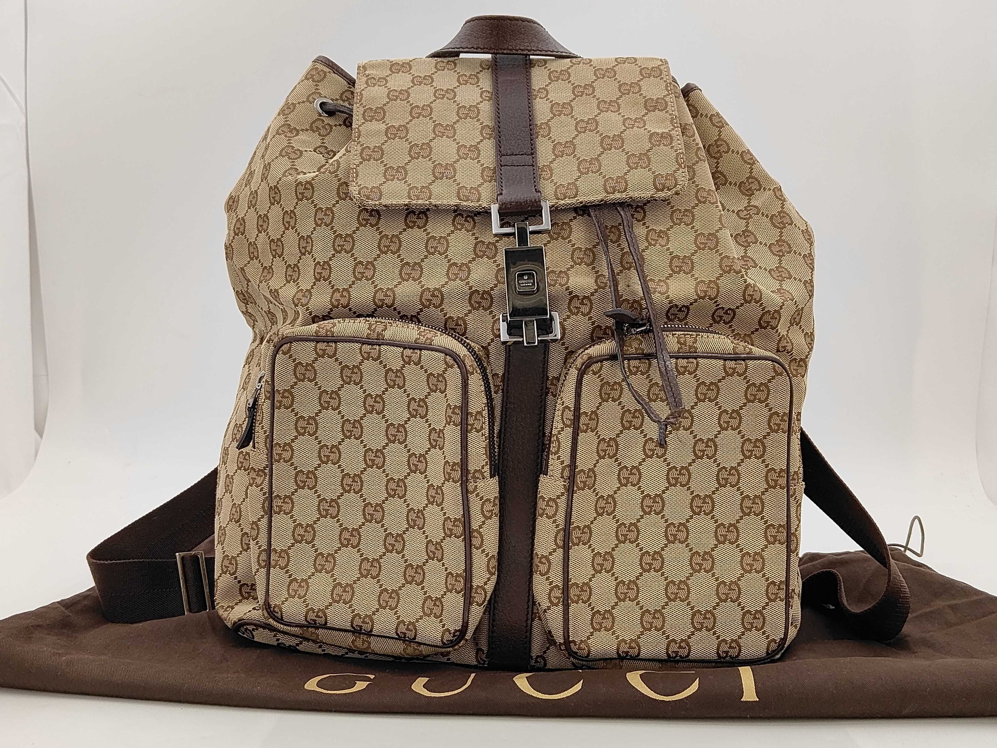 GUCCI GG Canvas Backpack