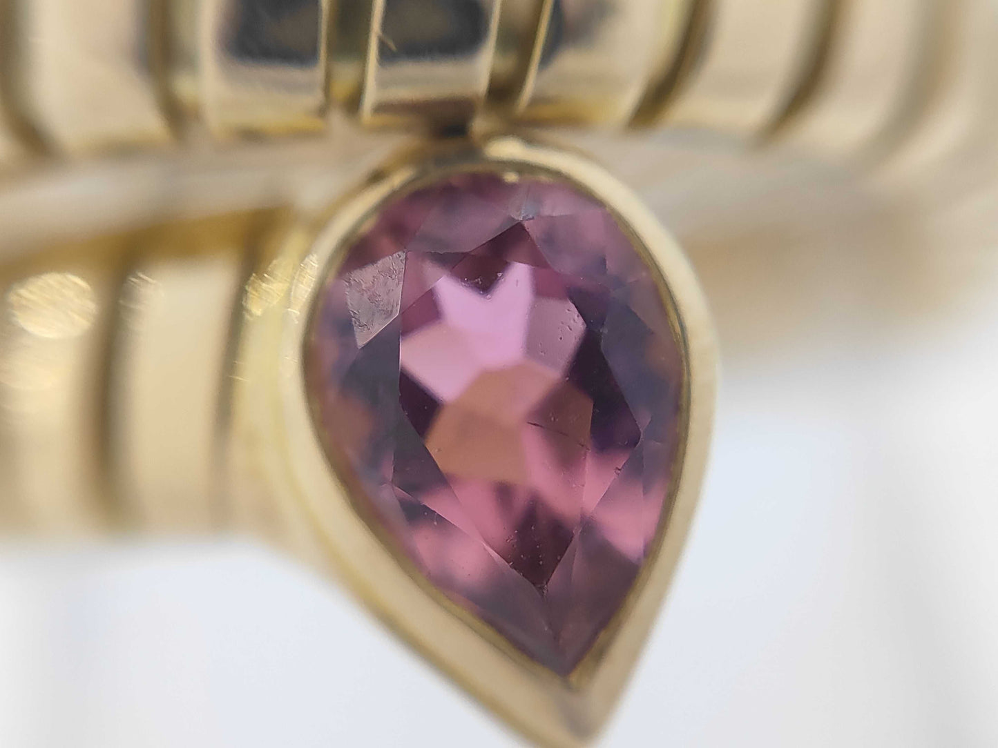 BVLGARI Tubogas Colored Stone YG 750 14.2g Ring 