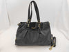 COACH Leather 2-Way Black Boston Bag