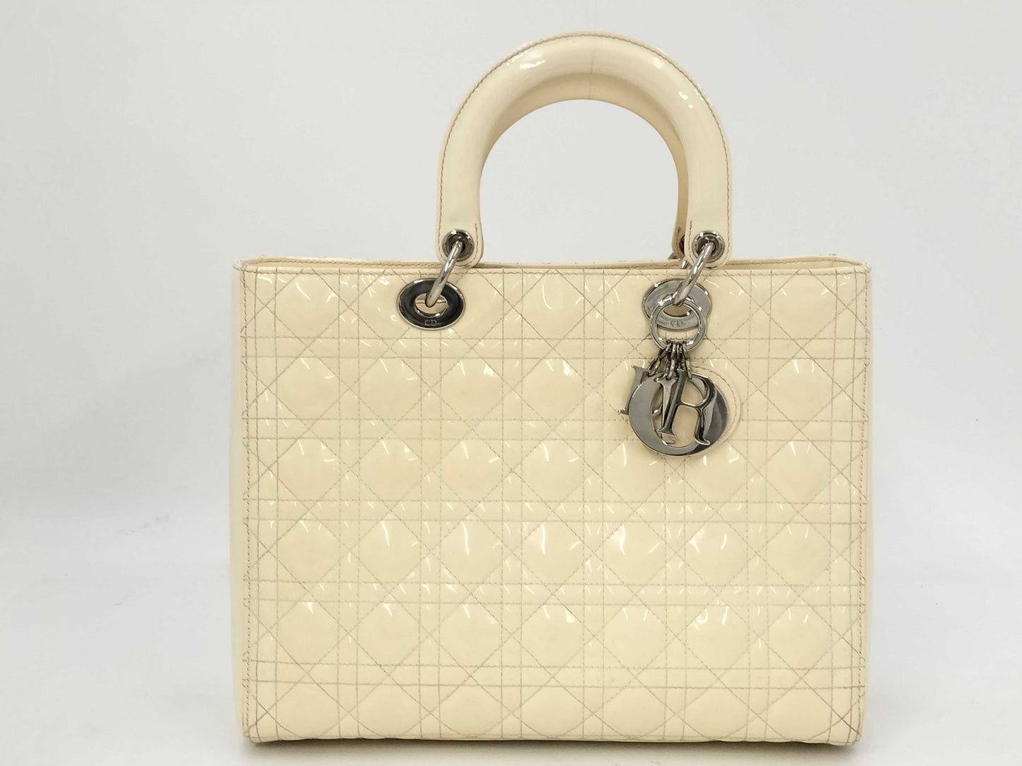 Dior Lady Dior Patent Handbag