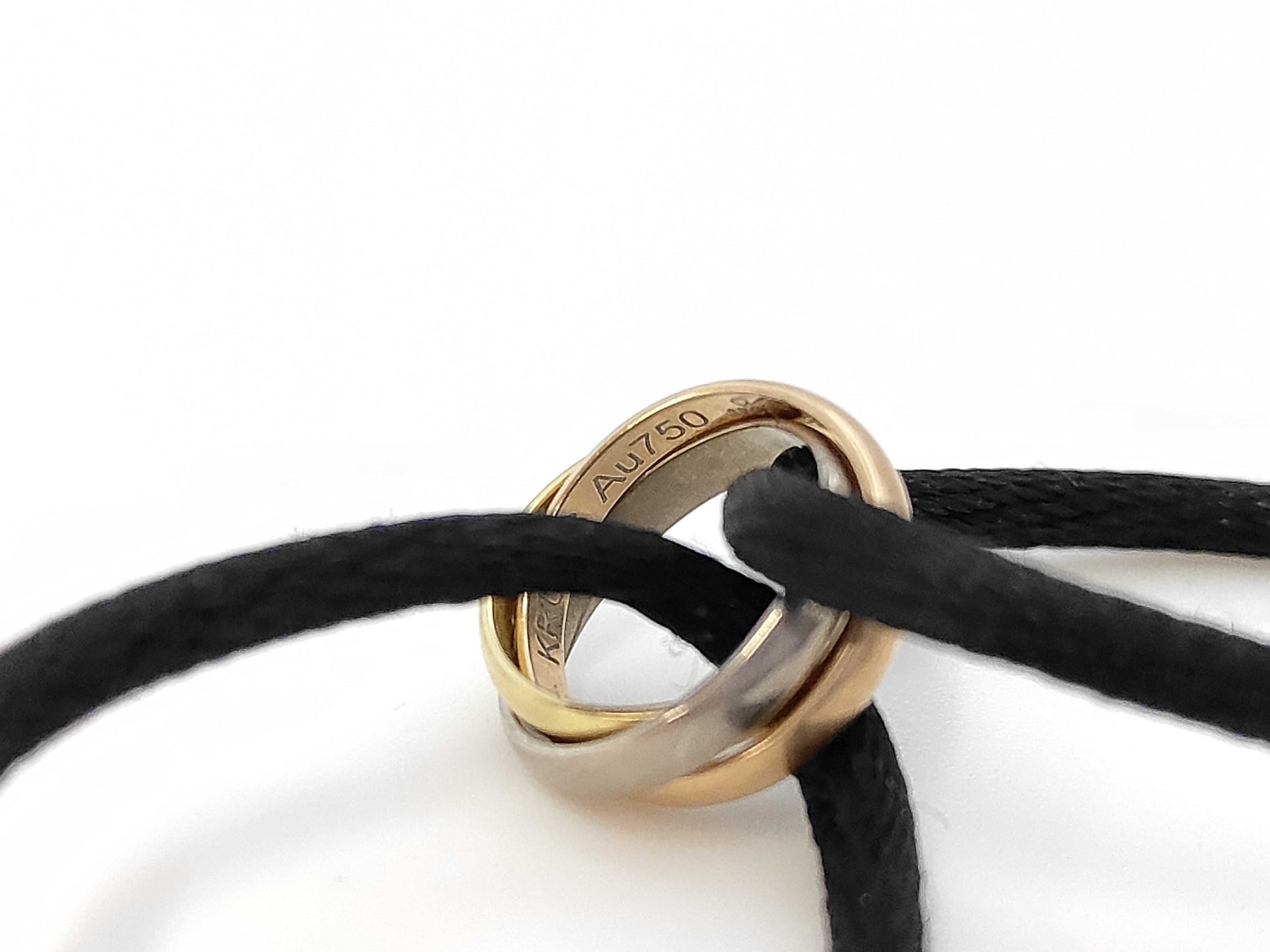 Cartier Trinity Code AU750 2.9g Bracelet Bangle 