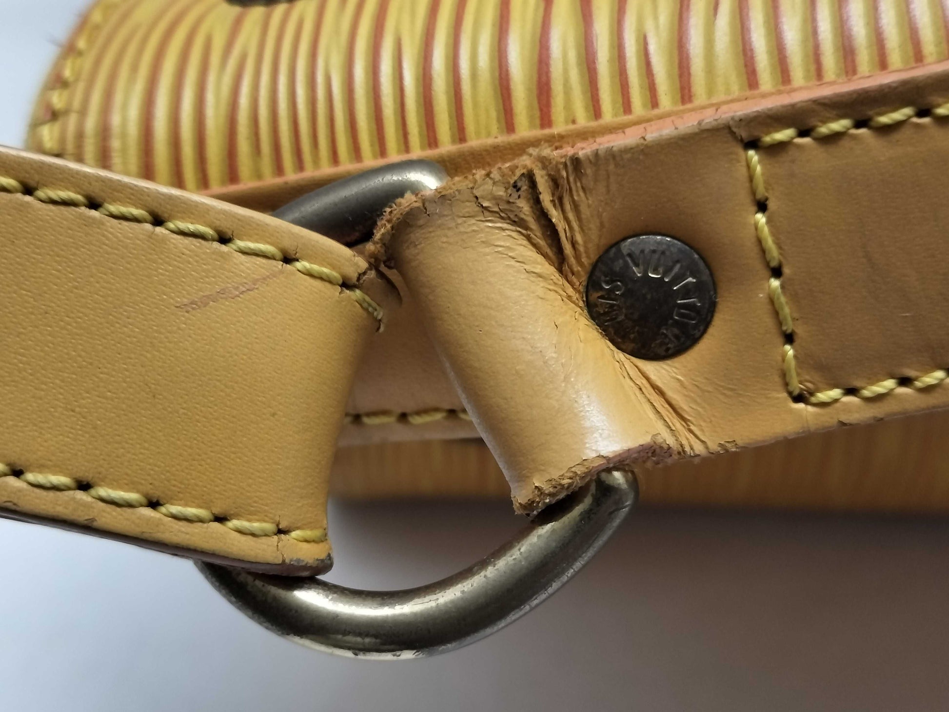 LOUIS VUITTON Epi Bag Louis Vuitton Epi Noe Yellow Shoulder Bag