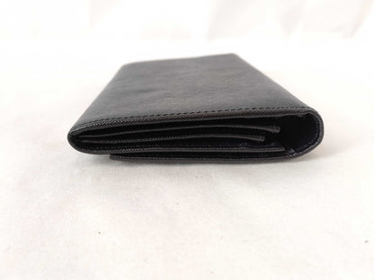 PRADA Saffiano Leather Bifold Long Wallet in Black with Triangle Logo