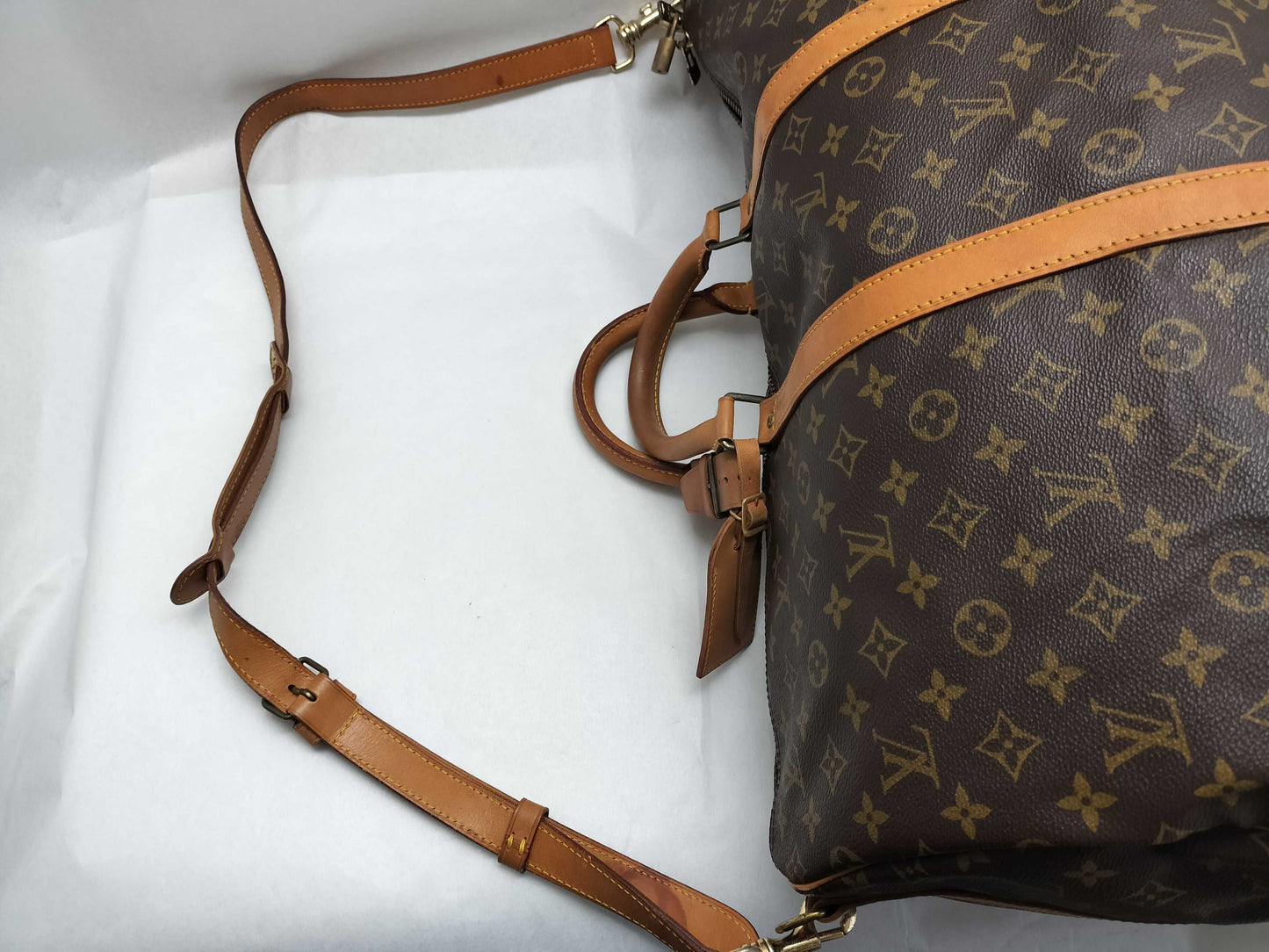 LOUIS VUITTON Monogram Bag Louis Vuitton Monogram Keepall 55 Bandouliere Boston Bag Boston Bag