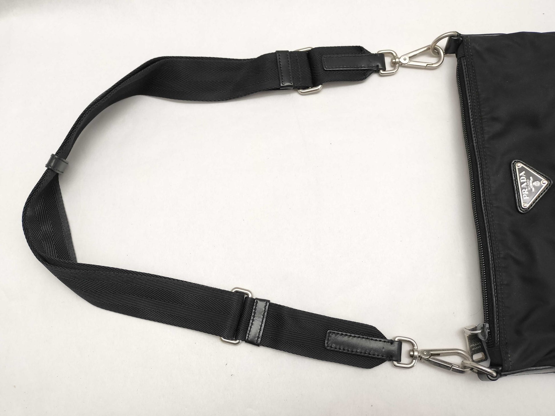 PRADA nylon bag, Prada shoulder bag, nylon black shoulder bag