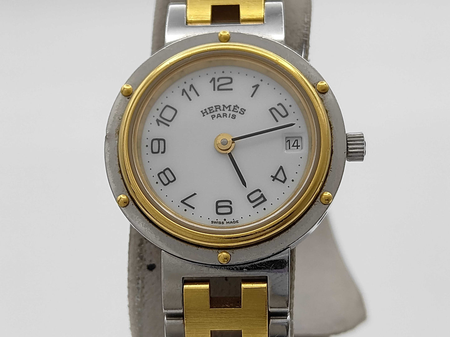 HERMES Clipper CL6.720 548011 Quartz Current Immovable Dead Battery Women's Watch