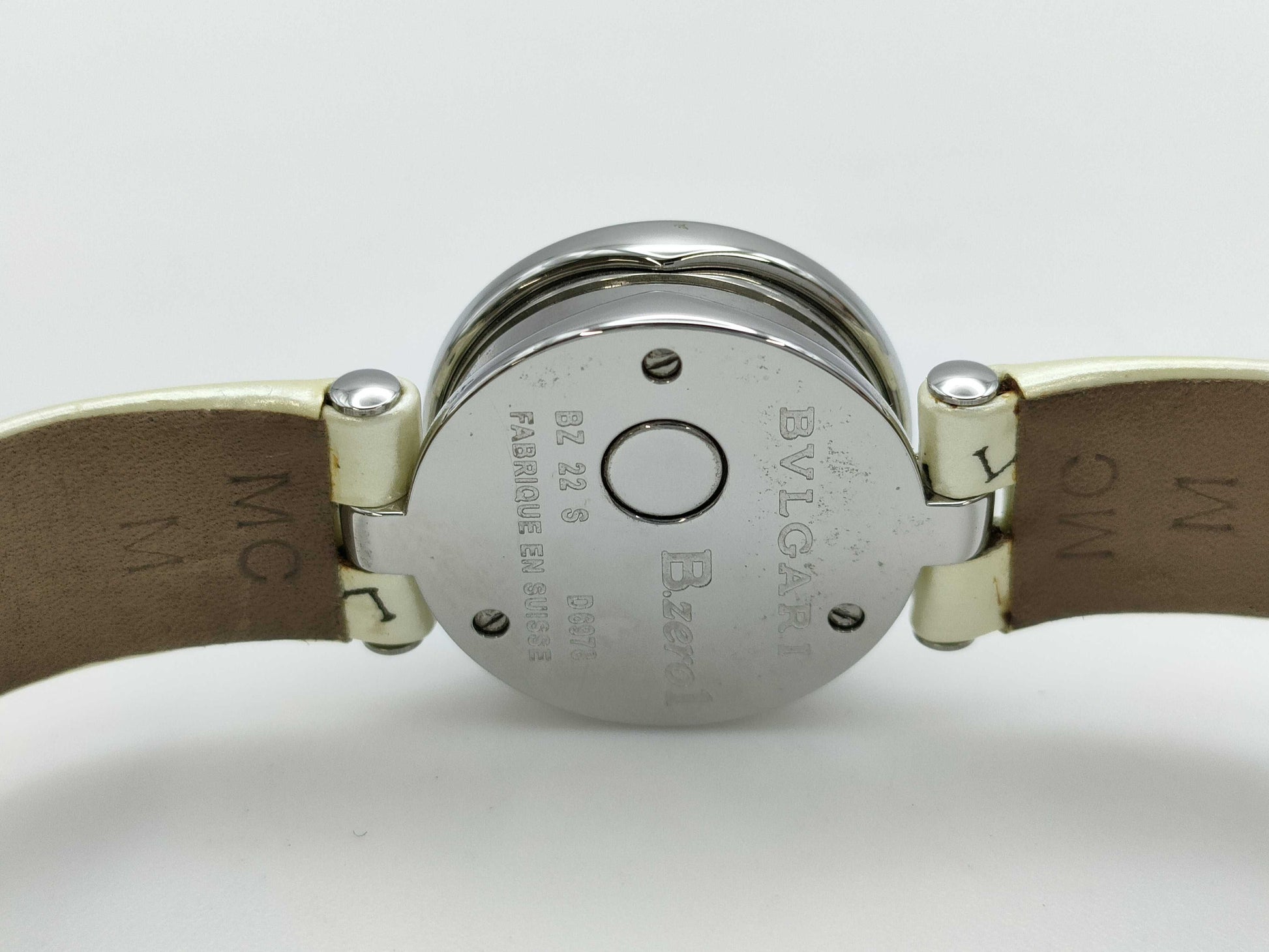 BVLGARI Bezero One BZ22S Shell Dial D6978 Quartz Current Status Immovable Women's Watch