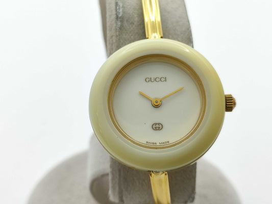 GUCCI Change Bezel 11/12 0708832 Quartz Current Status Immovable Women's Watch