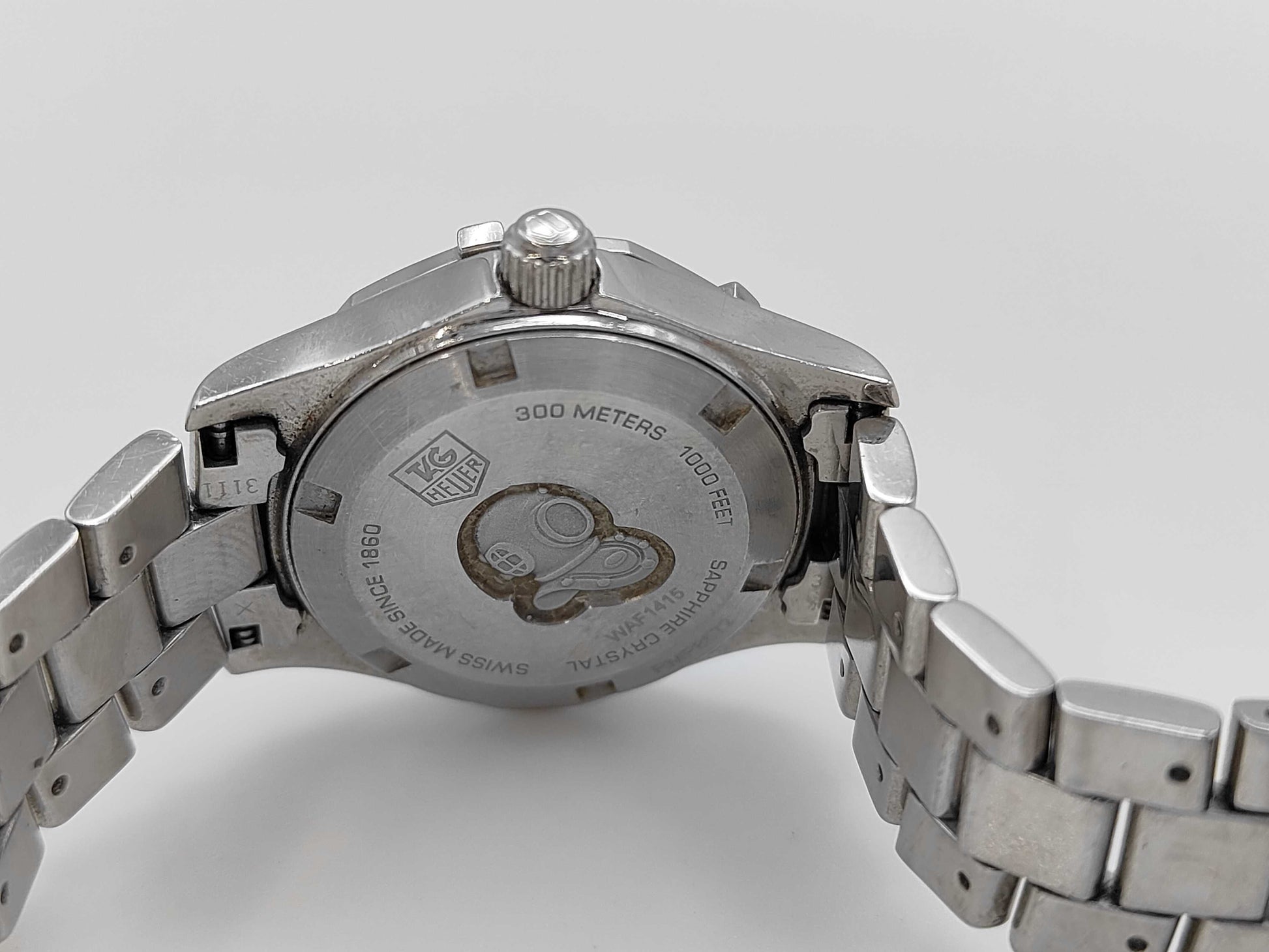 TAG Heuer Aquaracer Shell Dial 10PD WAF1415 RMP8572 Quartz Current Immovable Women's Watch