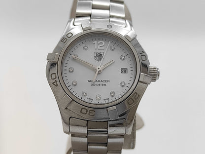 TAG Heuer Aquaracer Shell Dial 10PD WAF1415 RMP8572 Quartz Current Immovable Women's Watch
