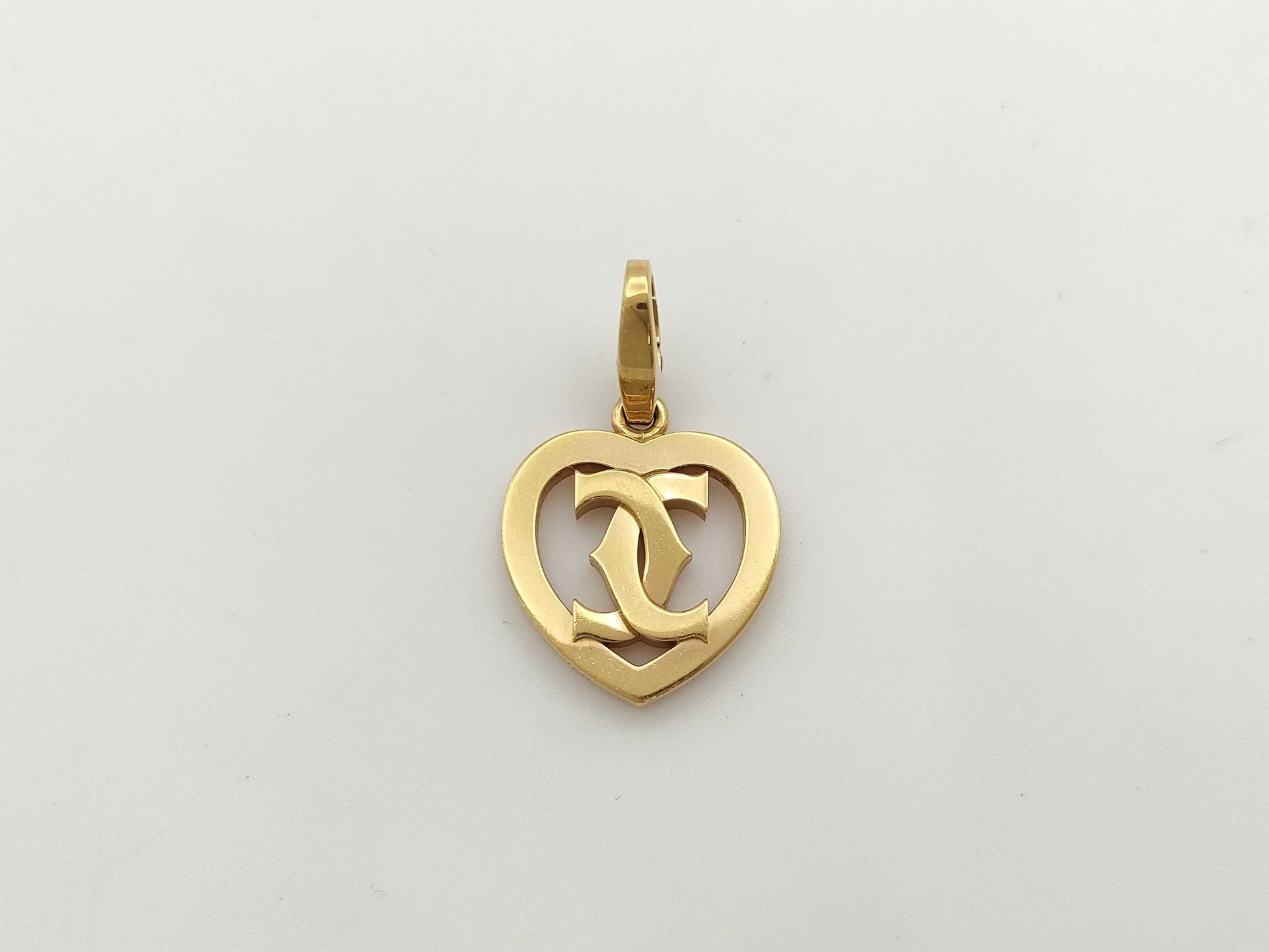 Cartier 2C Charm Pendant Top in Yellow Gold 750, 5.5g 