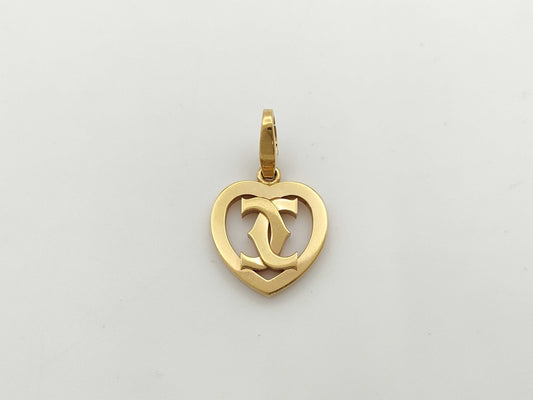 Cartier 2C Charm Pendant Top in Yellow Gold 750, 5.5g 