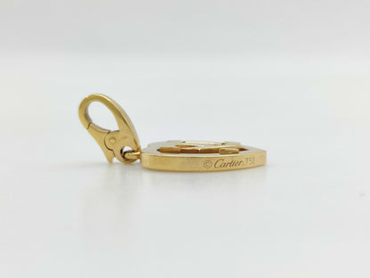 Cartier 2C Charm Pendant Top in Yellow Gold 750, 5.5g 