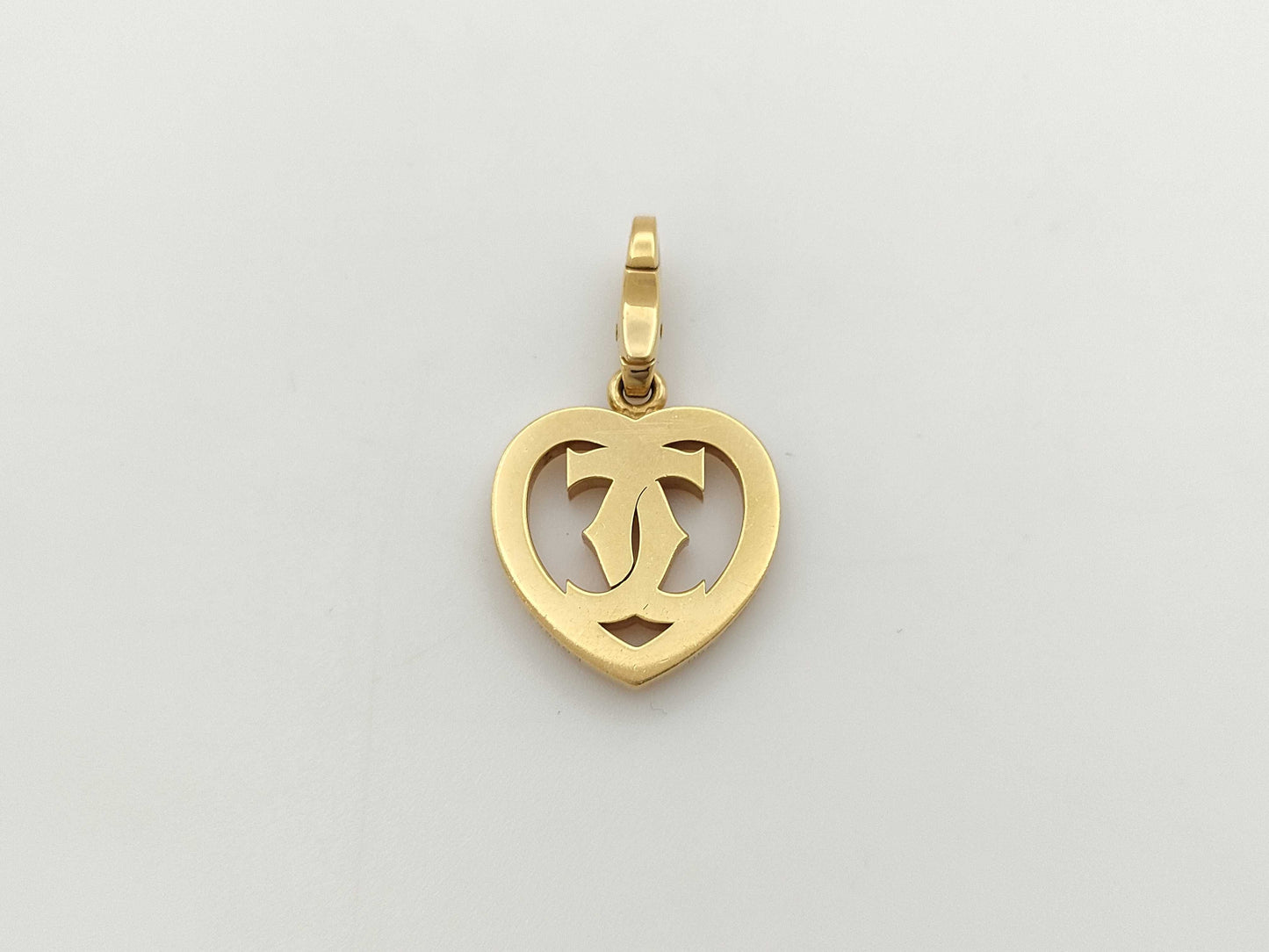 Cartier 2C Charm Pendant Top in Yellow Gold 750, 5.5g 
