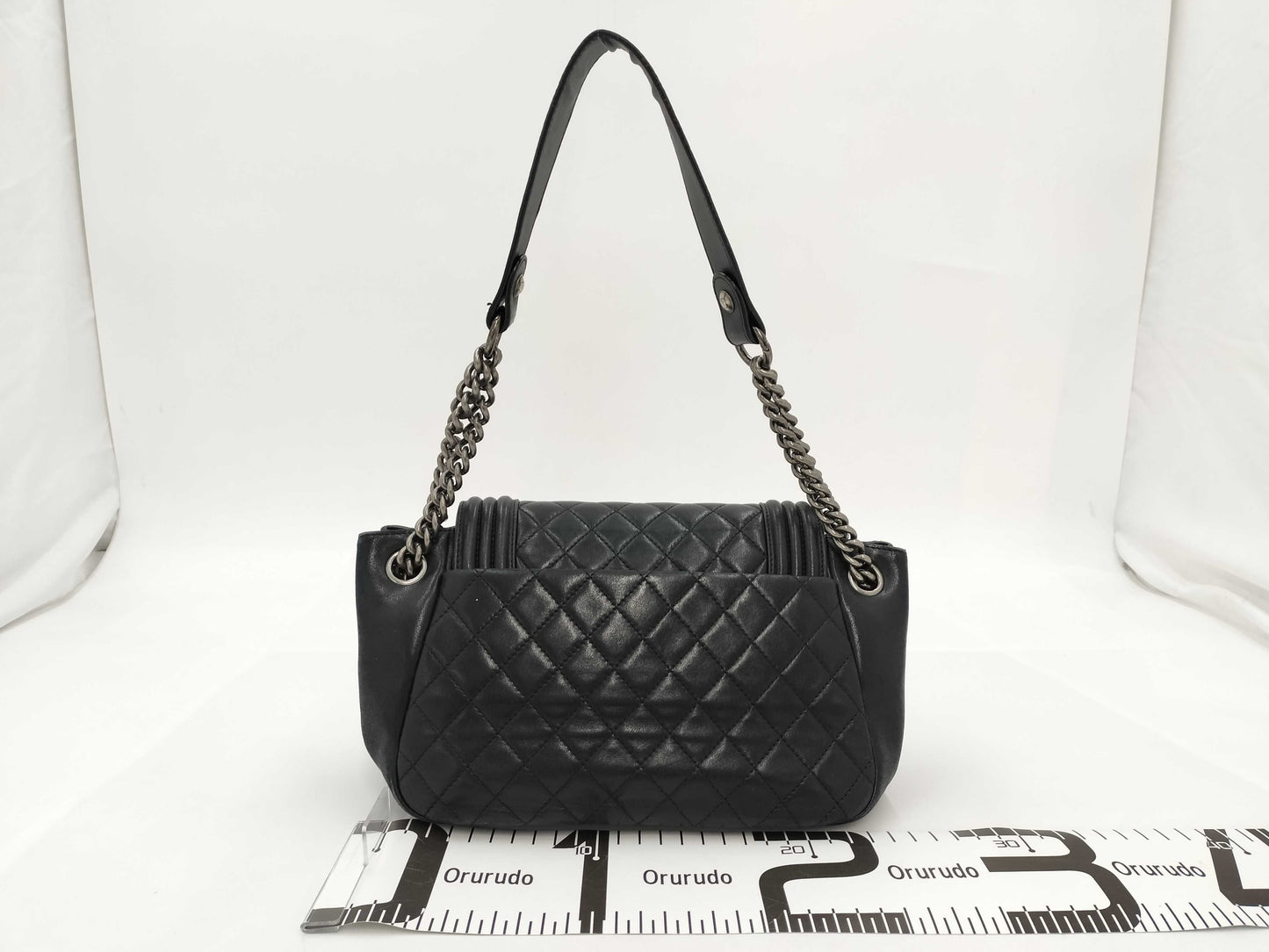 CHANEL Boy Chanel Chain Shoulder Black Bag
