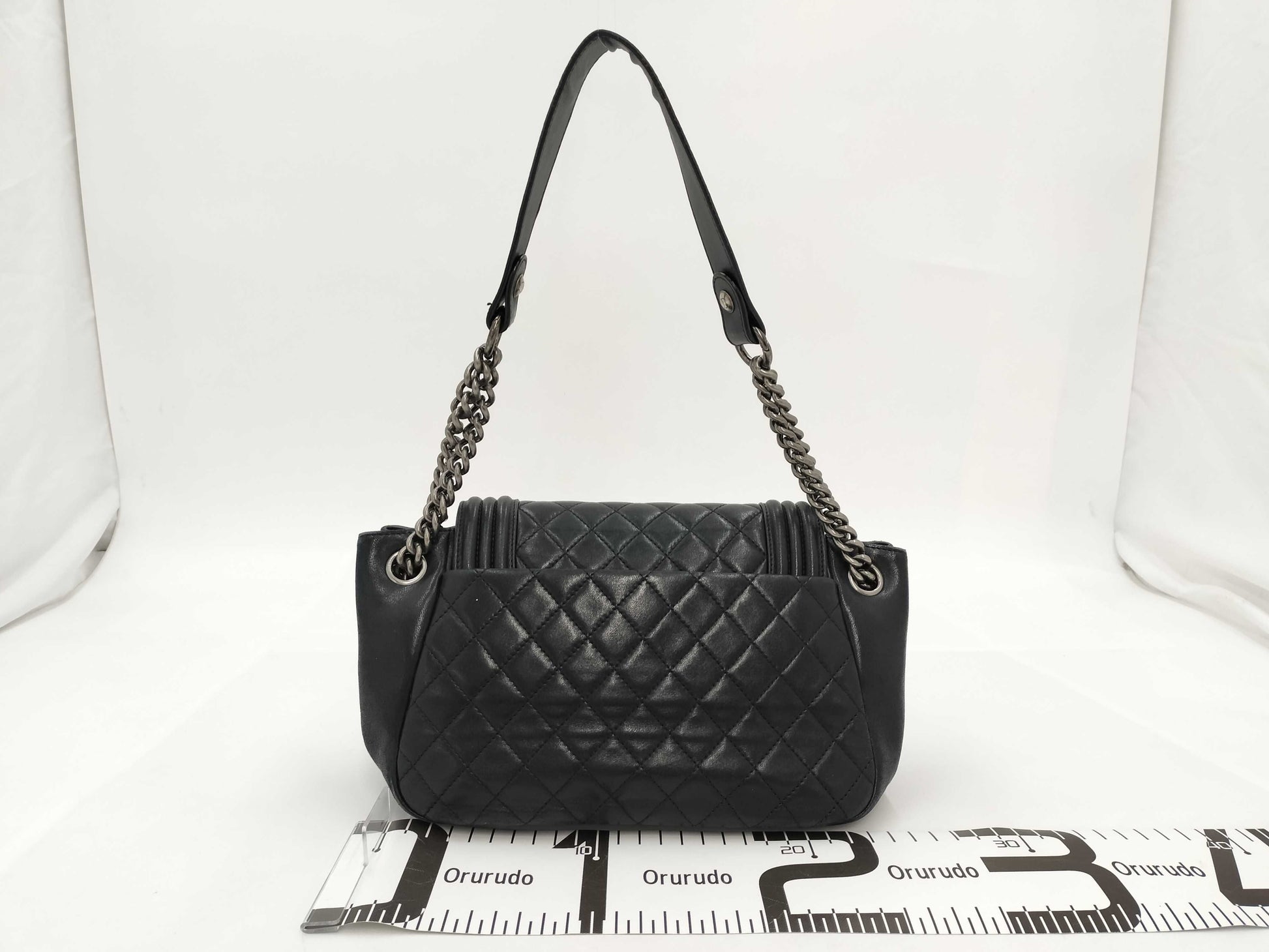 CHANEL Boy Chanel Chain Shoulder Black Bag