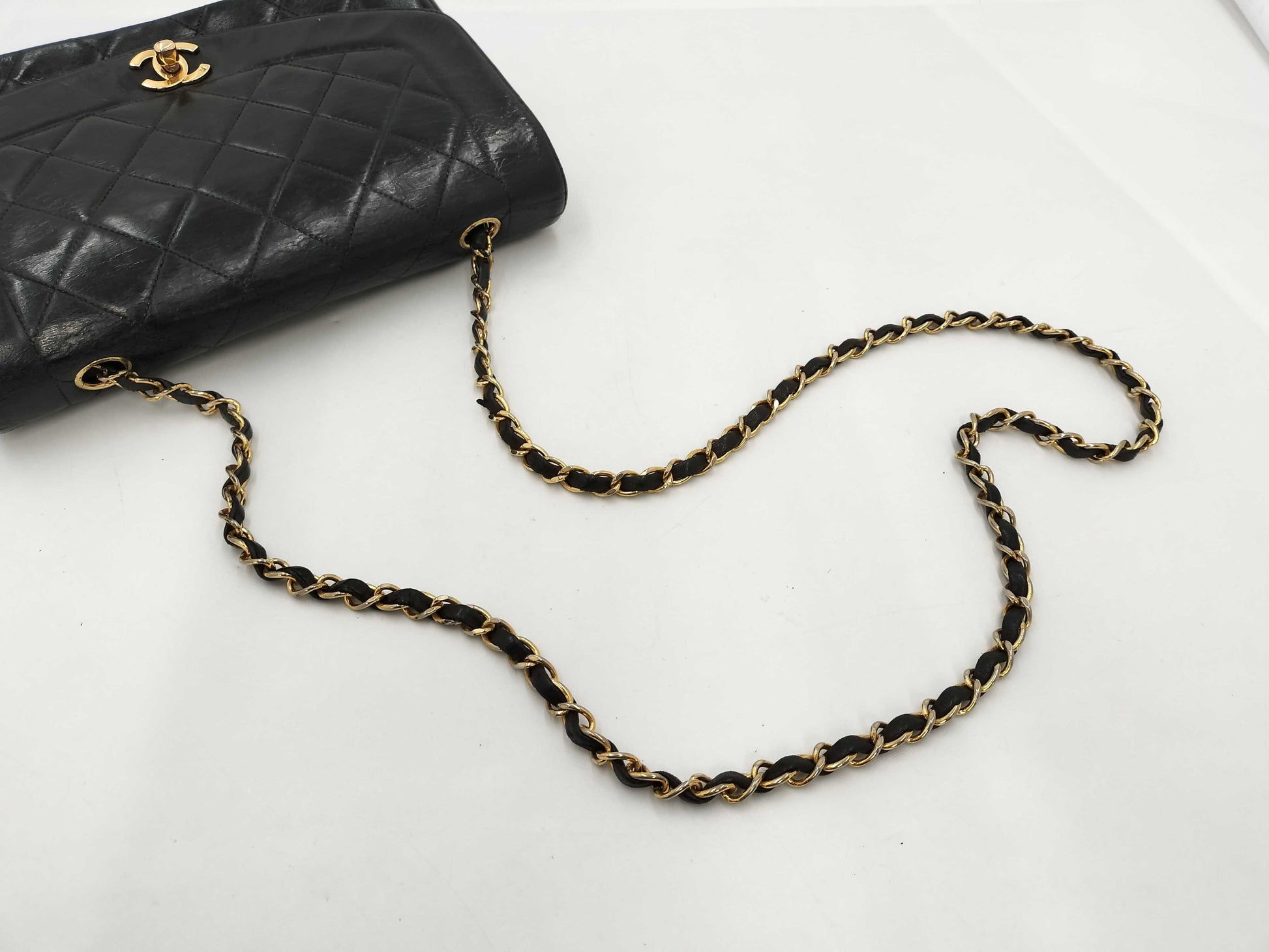 CHANEL Diana Shoulder Bag Black Bag