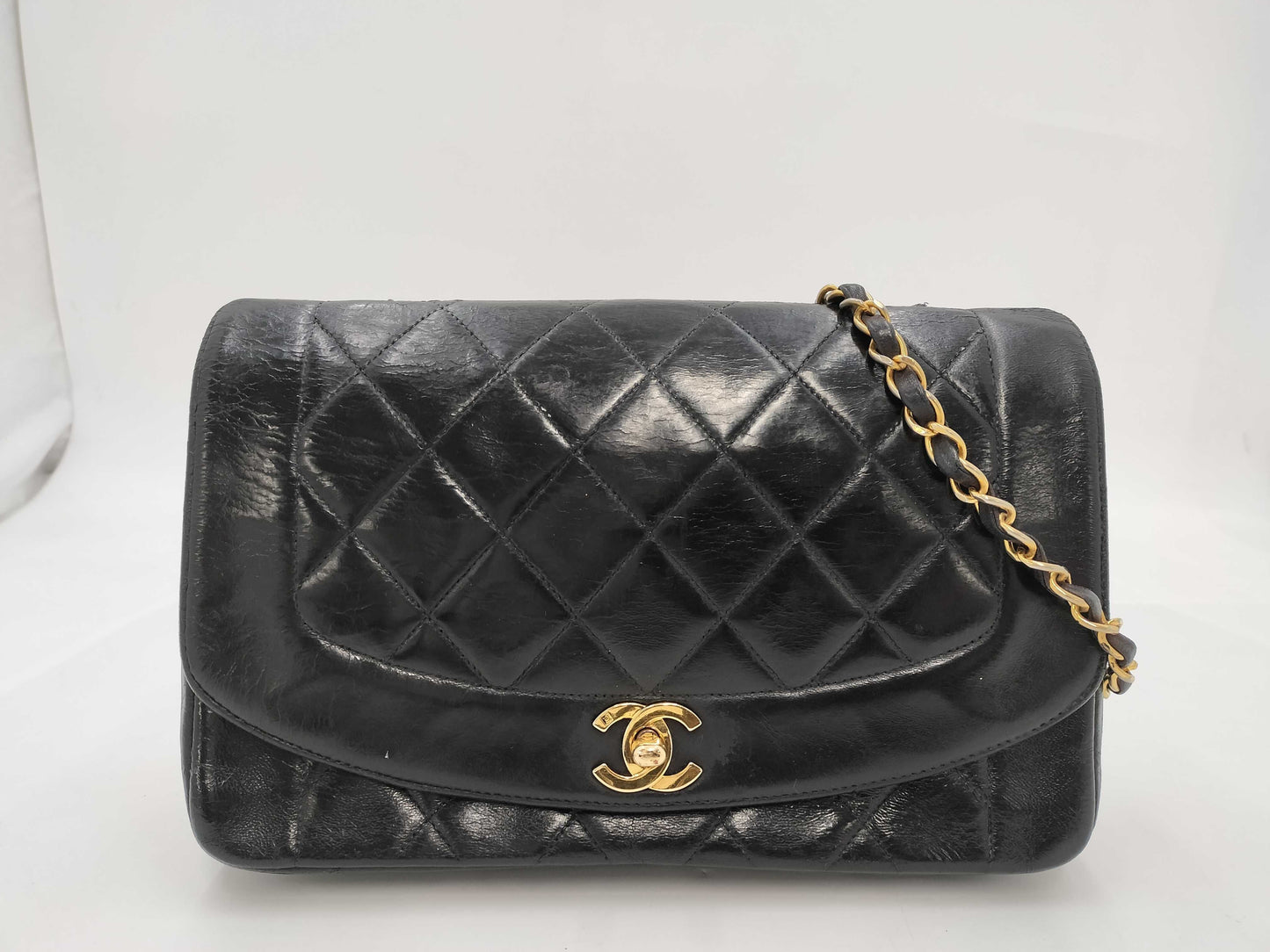 CHANEL Diana Shoulder Bag Black Bag