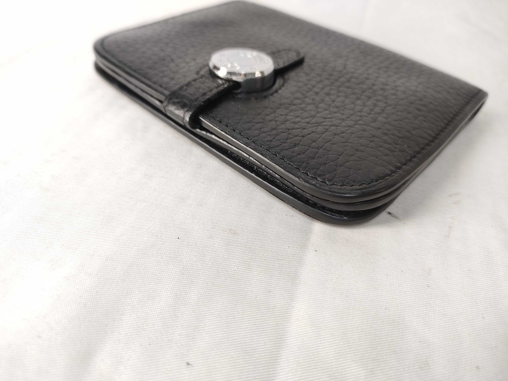 HERMES Dogon Black Coin Case