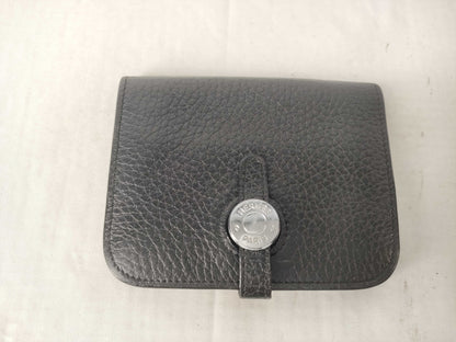 HERMES Dogon Black Coin Case